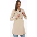 Velmora Fashion Velmora Premium Kadın Kaşe Kaban – Siyah Yünlü Dokuma, Kruvaze Yaka, Astarlı, Cepli, Kuşaklı Uzun Bo