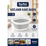 Velmora Katlanabilir Çok Amaçlı Yıkama Leğeni - Sebze, Çamaşır ve Bulaşık Için | Çamaşır Sepeti