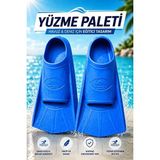 Velmora Mavi Havuz ve Deniz Yüzücü Ayak Paleti - Taşıma Çantasıyla Renkli Set | Palet & Patik