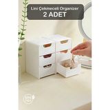 Velmora Mini 3 Çekmeceli Takı ve Hobi Organizer Seti | Makyaj & Takı Organizeri