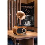 Velmora Mini Gramofon Tasarımlı ve Bluetooth Hoparlör | Nostaljik Radyo