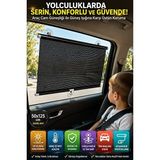 Velmora Otomatik Toplanan Yan Cam G | Oto Güneşlik Perde