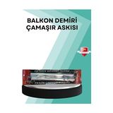 Velmora Pratik Balkon Çamaşır Askısı - Kare Küpeşte Uyumlu | Çamaşır Kurutmalık