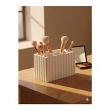 Velmora Ribbed Tasarımlı Kozmetik ve Fırça Organizer Kutusu | Makyaj & Takı Organizeri