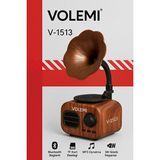 Velmora Taşınabilir Bluetooth Hoparlör - Retro Tasarım, Güçlü Bass ve Kablosuz Ses | Nostaljik Radyo