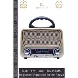 Velmora Taşınabilir Mp3 ve Radyo Ses Sistemi, Solar Enerjili ve Fenerli Tasarım | Nostaljik Radyo