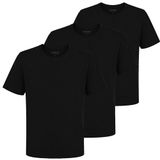 Velmore 3'lü Kutu Premium Erkek Tişört%100 Pamuk (Siyah-4XL)