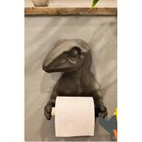 Velociraptor Toilettenpapierhalter - Dinozor Figürlü Dekoratif Tuvalet Kağıdı Tutucu | Jurassic Temalı Banyo Aksesuarı | Eğlenceli ve Karizmatik Tasarım
