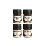velomy 4 Adet Yenilebilir Metalik Altın Toz Boya Yaldızlı Gold Boya Altın Gıda Boyası 4 Gr*4 Adet