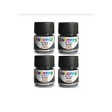 velomy 4 Adet Yenilebilir Metalik Gümüş Toz Boya Yaldızlı Gümüş Boya Gümüş Gıda Boyası 4 Gr*4