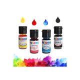 velomy Sarı Kırmızı Mavi Siyah Su Bazlı Sıvı Gıda Boyası 10 gr - 4 Adet No: 2