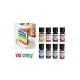 velomy Sıvı Gıda Boyası 10 gr 8 Adet Likit Gıda Boyaları