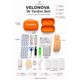 Velonova 17 Parça İlk Yardım Seti – Araç, Ev, Ofis Ve Seyahat İçin Çantalı Turuncu