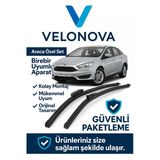 Velonova Ford Focus 3 2012-2018 2'Li Ön Cam Sileceği Sağ Sol Silecek Takımı Aparatlı Silecek