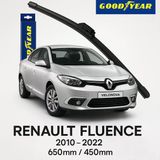 Velonova Good Year 2’Li Set Muz Tipi Silecek Takımı Renault Fluence 2010-2022 Ön Cam Sileceği 600Mm-400Mm