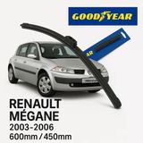 Velonova Good Year 2’Li Set Muz Tipi Silecek Takımı Renault Megane Hb 2003-2006 Ön Cam Sileceği 600Mm-450Mm
