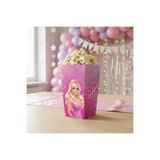 VELONZAL Prenses Barbie Temalı Patlamış Mısır (Popcorn)-Cips Kutusu-Doğum Günü-Parti-Kutlama-8 Adet