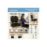VELORA GRUP Velora Visco Bel Yastığı + Oturma Minderi Tam Set