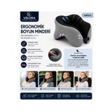 VELORA GRUP Visco Ortopedik Boyun Yastığı Ergonomik Seyahat Yastığı