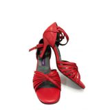 “VELORA KIRMIZI ' TANGO, DANS VE SALON AYAKKABISI 7.5 CM 11 PONT KAPALI TOPUK (EU Ayakkabı Beden Sistemi, Yetişkin, Sayısal, Orta, 39)