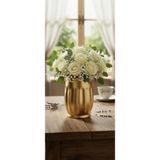 Velorahomee Minimalist Bohem İskandinav Modern Gold Vazo - Gelin Buketi ve Çiçeklik İçin Özel Tasarım