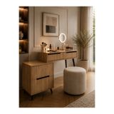 VELORAY MOBİLYA Modern Ahşap Makyaj Masası Çekmeceli Minimalist Şık Tasarım