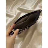 Veloria Bag & Scarf Veloria Bag Zigzag Clucth Çanta Dokuma Kumaş ve Koruma Pedi Içeren Ipad Tablet Taşıma Çantası - Siyah