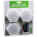 Veloro SDR-WT-365 LED Lıght Wıth 3pcs 6gen Rgb Kumandalı Pilli Dokunmatik Lamba Seti 6led