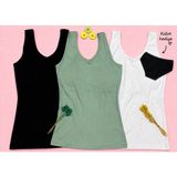 Veloure Kadın Atlet Pedli Modal 3’lü Siyah,Beyaz,Yeşil Südyenli~bluz,T-shirt, v yaka , pamuk ' YENİ SEZON 🌞 - Çok Renkli