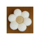 VELROBE Papatya krem rengi kırlent peluş yastık minder