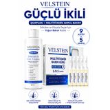 velstein Dökülme Karşıtı Şampuan + Multivitamin Saç Bakım Ampul Seti