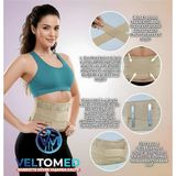 Veltomed BEJ Çelik Balenli Lumbostad 26CM Korse, Ortopedik Korse, Bel Korsesi, Skolyoz, Lomber Disk, Fıtık, Kireçlenme, Karın Destek STANDART beden