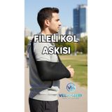 Veltomed Fileli Ortopedik Kol Askısı medikal Hava Alan Kırık Çıkık İncinme için Kol Sabitleyici Destek