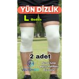 Veltomed L Beden Yün Dizlik Isıtır Sıcak Tutar Destekler Unisex Giyilen Model 1 ADET