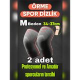 Veltomed M beden 2 Li Set 3D Örme Sporcu Dizlik – Ağrı Azaltıcı, Diz Koruyucu Nefes Alabilir, Kompresyon Destekli, Kaymaz, voleybol, fitness, basketbol, doğa sporları