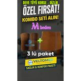 Veltomed M beden Deve Tüyü Korse ve dizlik takım Sıcak Tutar Bel Ağrıları Fıtık Bel Kuşağı, Yün Bel Korsesi
