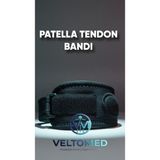 Veltomed Patella Tendon Bandı, Silikon Ped Destekli, Hareket Özgürlüğünü Yeniden Tanımlayan Diz Desteği - Standart