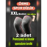 Veltomed XXL beden 2 Li Set 3D Örme Sporcu Dizlik – Ağrı Azaltıcı, Diz Koruyucu Nefes Alabilir, Kompresyon Destekli, Kaymaz, voleybol, fitness, basketbol, doğa sporları