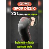 Veltomed XXL beden 3D Örme Sporcu Dizlik – Ağrı Azaltıcı, Diz Koruyucu Nefes Alabilir, Kompresyon Destekli, Kaymaz, voleybol, fitness, basketbol, doğa sporları
