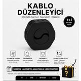 VeltroniX Kablo Düzenleyici ve Otomatik Kablo Sarma Aparatı – USB Şarj Kablosu Toplayıcı, Telefon Kablo Organizer, Taşınabilir Kablo Sarıcı.(siyah)