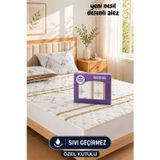 Veluna Desenli Sıvı Geçirmez Kapitone Fitted Alez ve Yastık Kılıfı Seti Özel Kutulu Gönderim