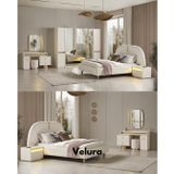 Velura Bern Yatak Odası Takımı - 6 Kapaklı Dolap (Aynalı)