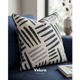 Velura Desenli Kırlent - Mavi Desenli