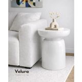 Velura Fargo Mantar Yan Sehpa - Beyaz