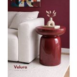 Velura Fargo Mantar Yan Sehpa - Bordo