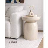 Velura Fargo Mantar Yan Sehpa - Krem