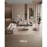 Velura Home Hermes Koltuk Takımı ve Oturma Grubu (3+3+1) Çok Renkli