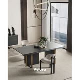 Velura Home & Living Alaca Yemek Odası Takımı (Yemek Masası + 4 Adet Sandalye) - Siyah