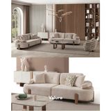 Velura Home & Living Aras 3+3+1+1 Koltuk Takımı & Oturma Grubu - Krem - Kahve
