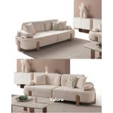 Velura Home & Living Aras 3'lü Kanepe & Üçlü Koltuk - Krem